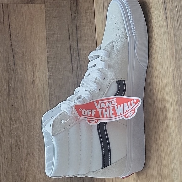 Van's SK8-Hi Brand new in the box no lid authentic uper textile and leather . - Picture 9 of 14